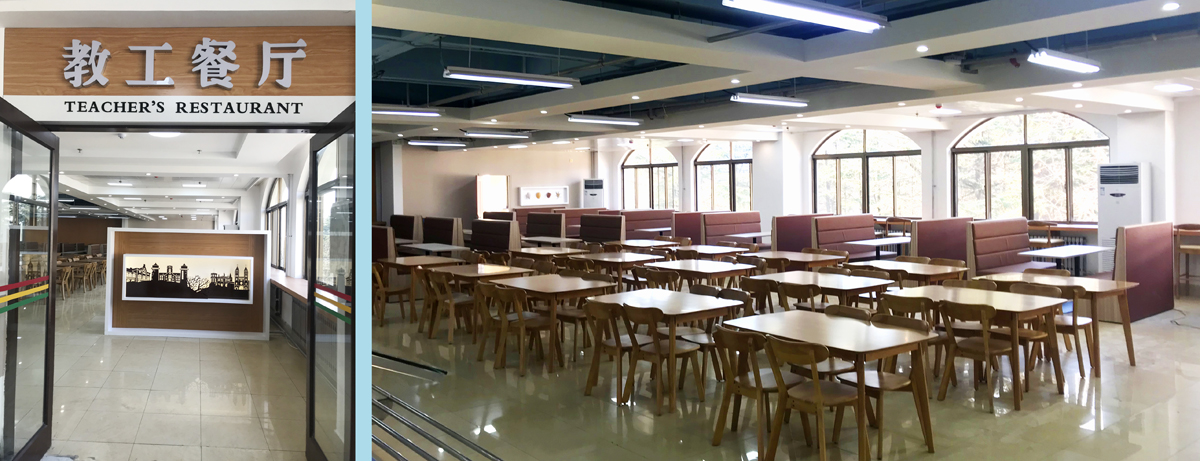校领导调研教工餐厅建设情况